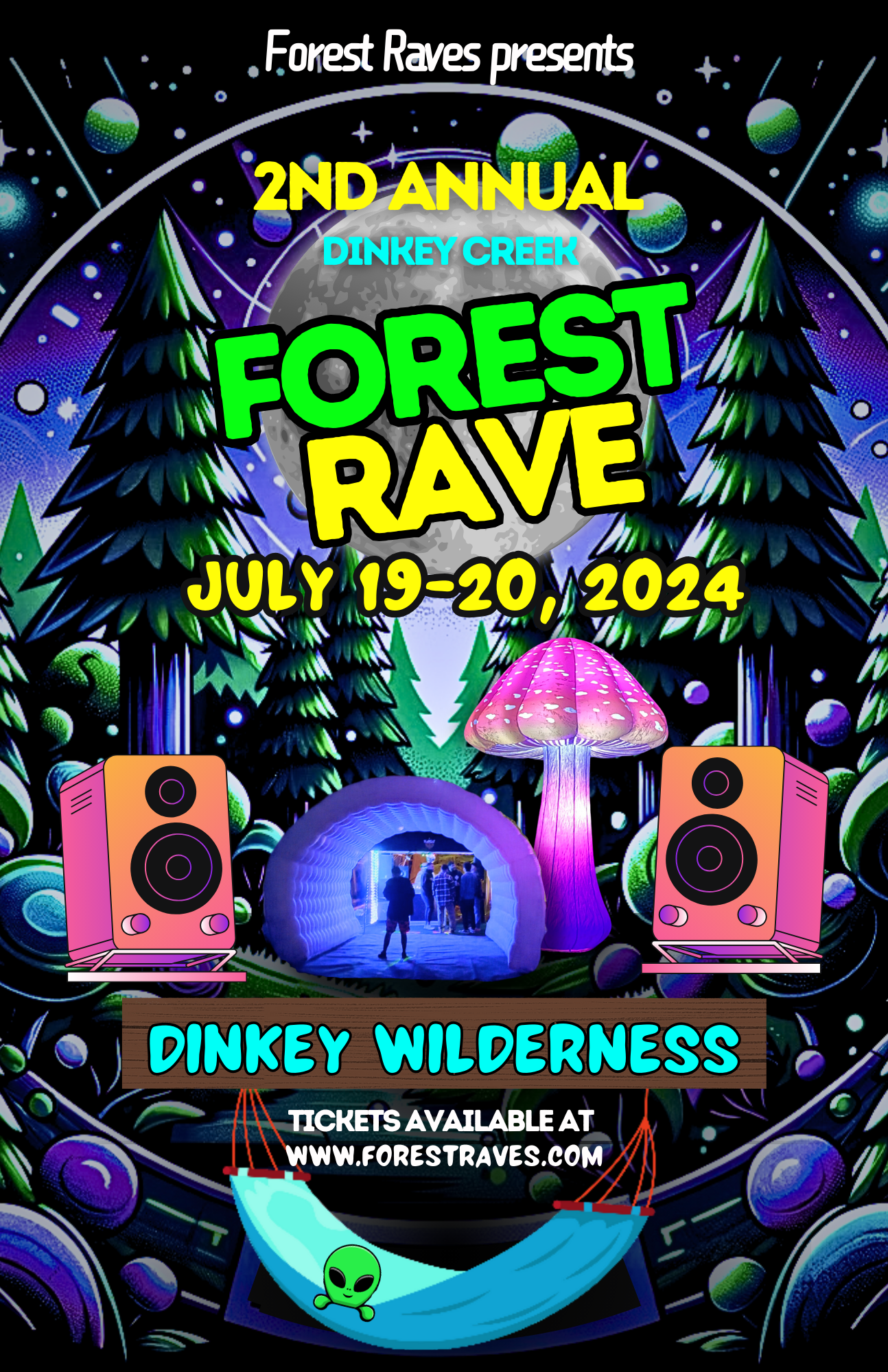 Forest Rave Poster